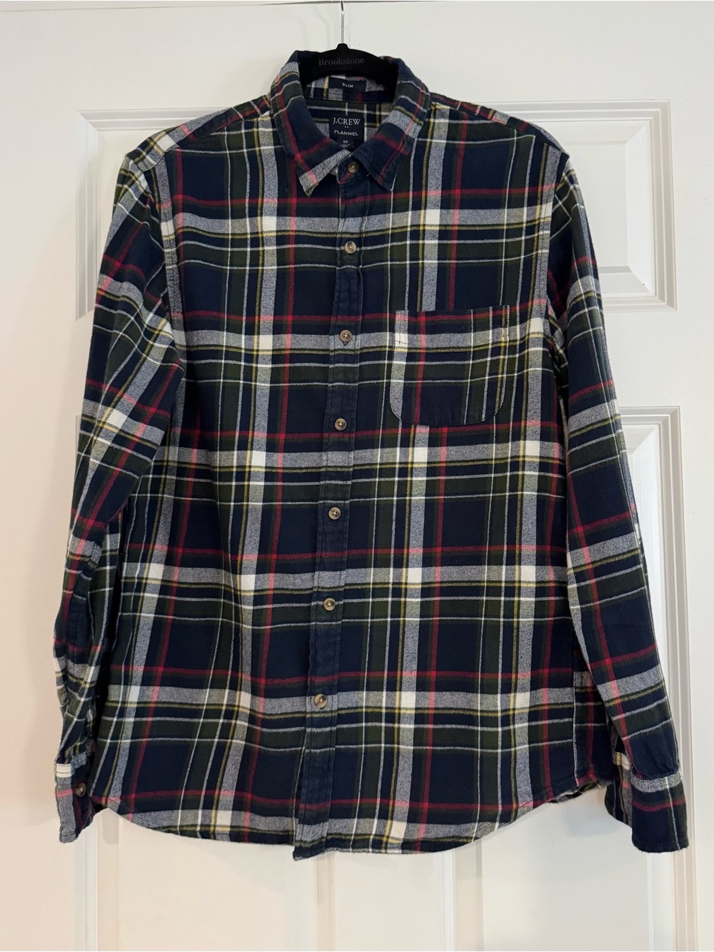 J.Crew Men's Slim Flannel Shirt M